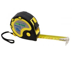 TRAČNI METER Z ZAPONKO TOVARNA MERIL KOVINE 10mX25mm Z MAGNETOM