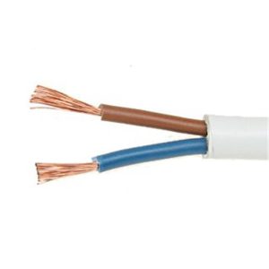 Kabel mehkožilni PP/L 2x0,75 beli H03VV-F