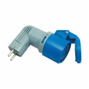 IND. RAZDELILNIK/ADAPTER PCE ŠUKO VTIKAČ -> 3X16A 230V KOTNI, IP20