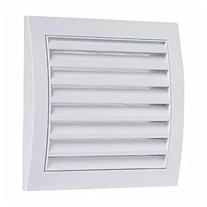 ZRAČNIK BREZ REGULACIJE VAFRA PVC FASADNI 166X166 KVADRATNI NA VIJAKE