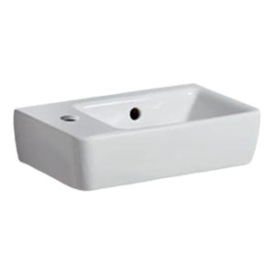 Geberit Selnova Compact LH umivalnik 400 mm - 1 luknja za pipo - 501.518.00.7